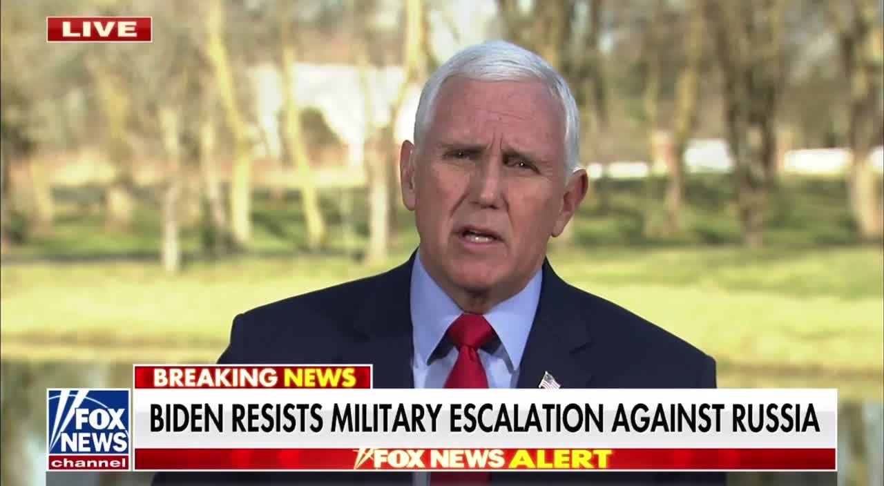 Mike Pence calls for a "21st century Berlin air lift" in Ukraine