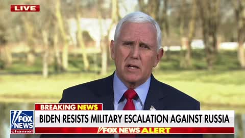 Mike Pence calls for a "21st century Berlin air lift" in Ukraine