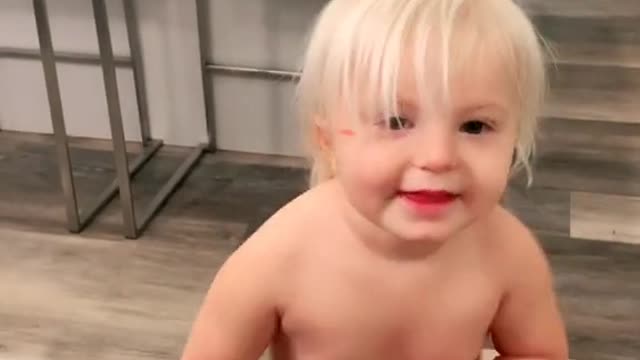 Baby funny dancing video...!!!