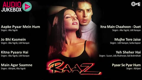 Raaz Movie All Songs -- Audio Jukebox -- Dino Morea - Bipasha Basu - Bollywood Movie Songs