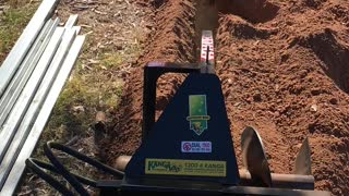 Water pipe trenching