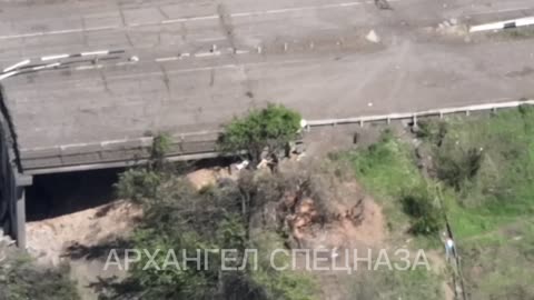 Ukranian outpost is hit by Russian forces