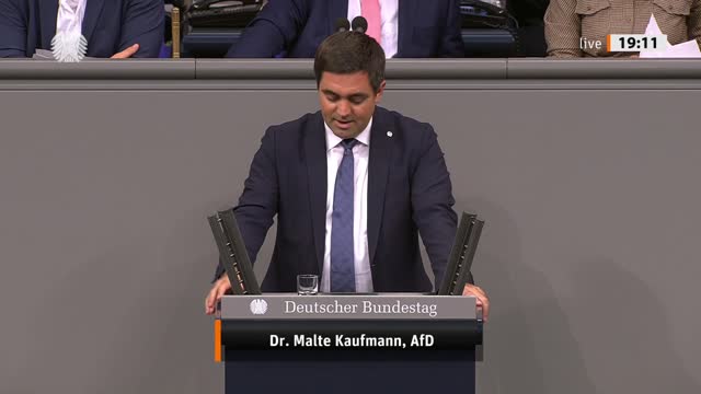 Dr. Malte Kaufmann Rede vom 07.07.2022 - Transatlantische Wirtschafts- und Handelspolitik (CETA)