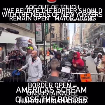 “WE BELIEVE THE BORDERS SHOULD REMAIN OPEN” MAYOR ADAMS