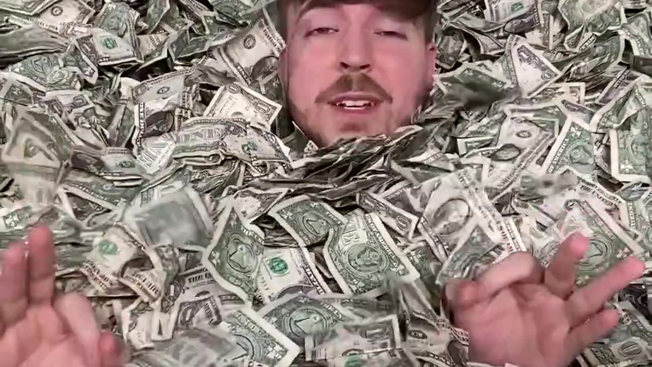 Mr Beast Full Swimming pool with money