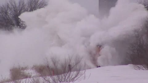 AMAZING Powerful Trains Snow Plow Compilation, Captures Stunning Moment