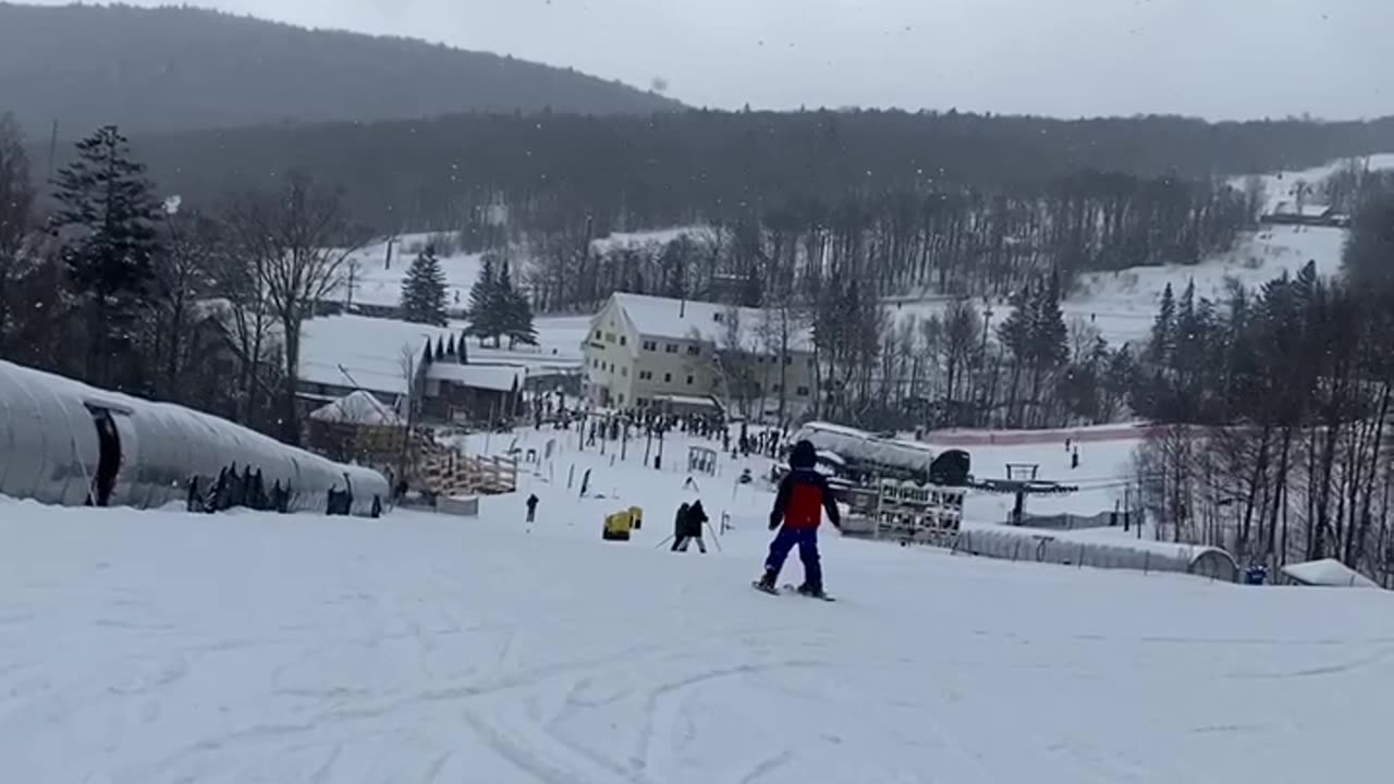 First time skiing