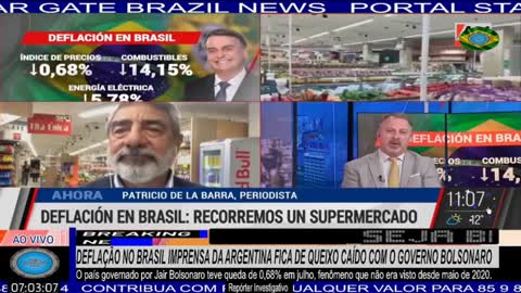 DEFLAÇÃO NO BRASIL IMPRENSA DA ARGENTINA FICA DE QUEIXO CAÍDO COM O GOVERNO BOLSONARO