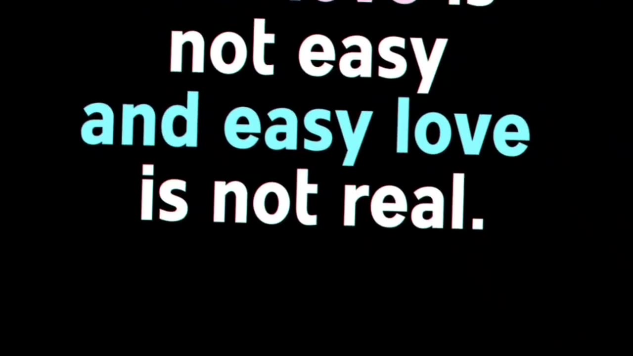 Real love is