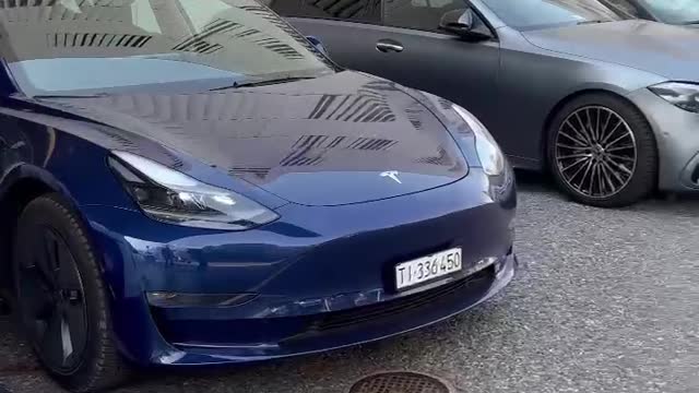 Porsche, Tesla, Mercedes and Ferrari in Lugano