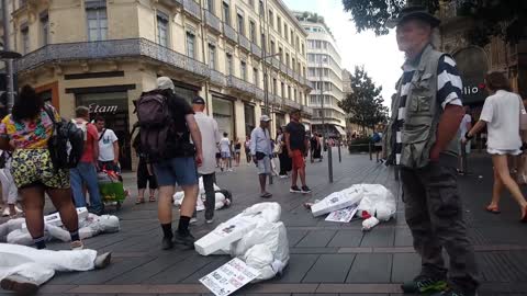 Les MAsques Blancs Toulouse Eveille des Consicence le 30 Juillet 2022