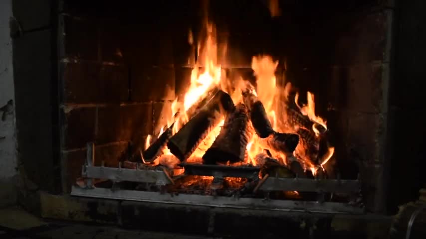 Fireplace video with chill relaxing music