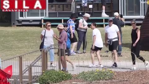 Queen Mary of Denmark shows off her athletic frame at Bronte Beach