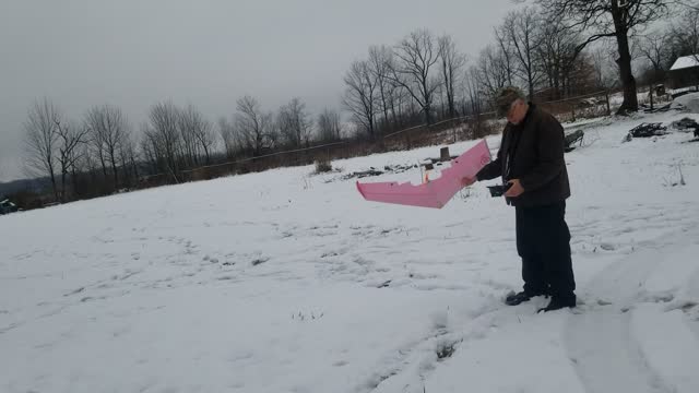 Gene flying his wing! Fun with RC planes.
