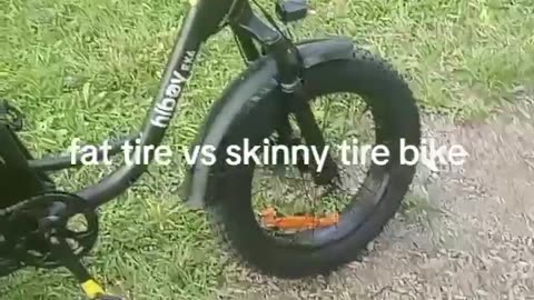 fat tire ebike vs skinny tire.