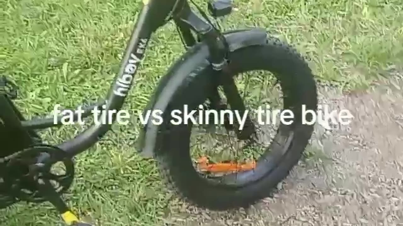 fat tire ebike vs skinny tire.