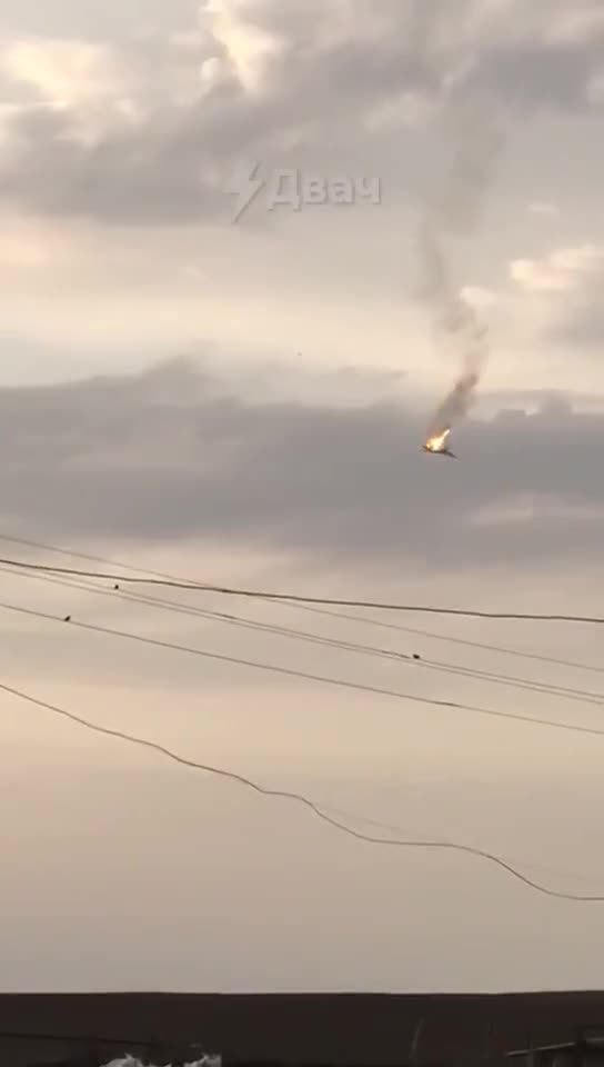 Soviet Aerospace Supersonic Strategic Bomber Sets Ablaze & Spirals to the Ground