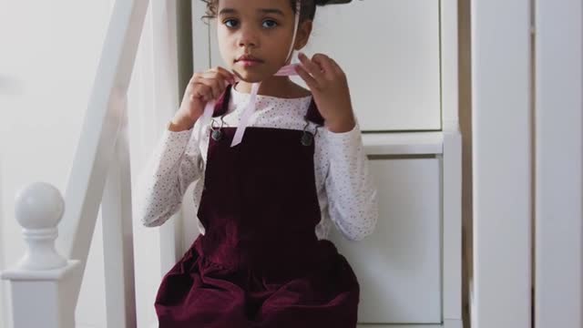 Little Child Wearing a Diy Crown