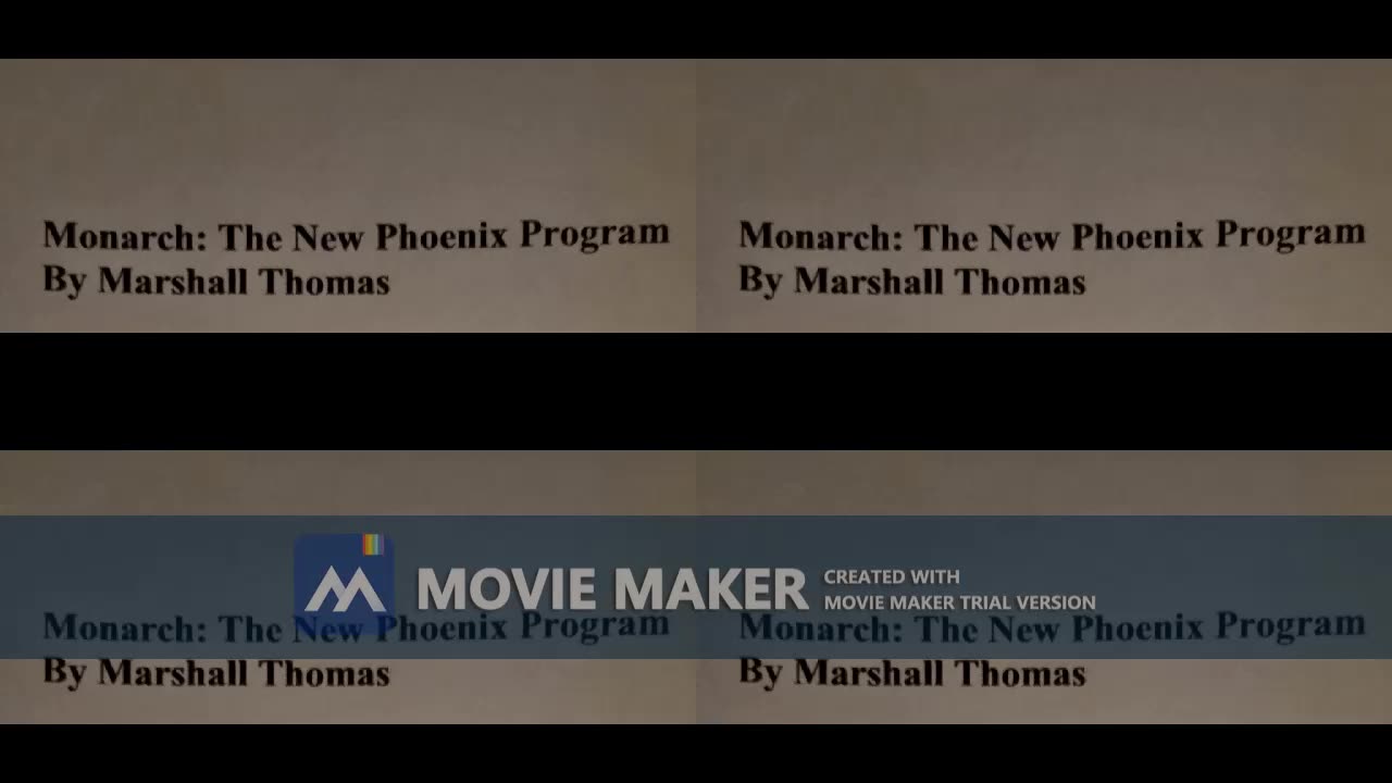 Monarch: The New Phoenix Program ( by Marshall Thomas ) [excerpts]