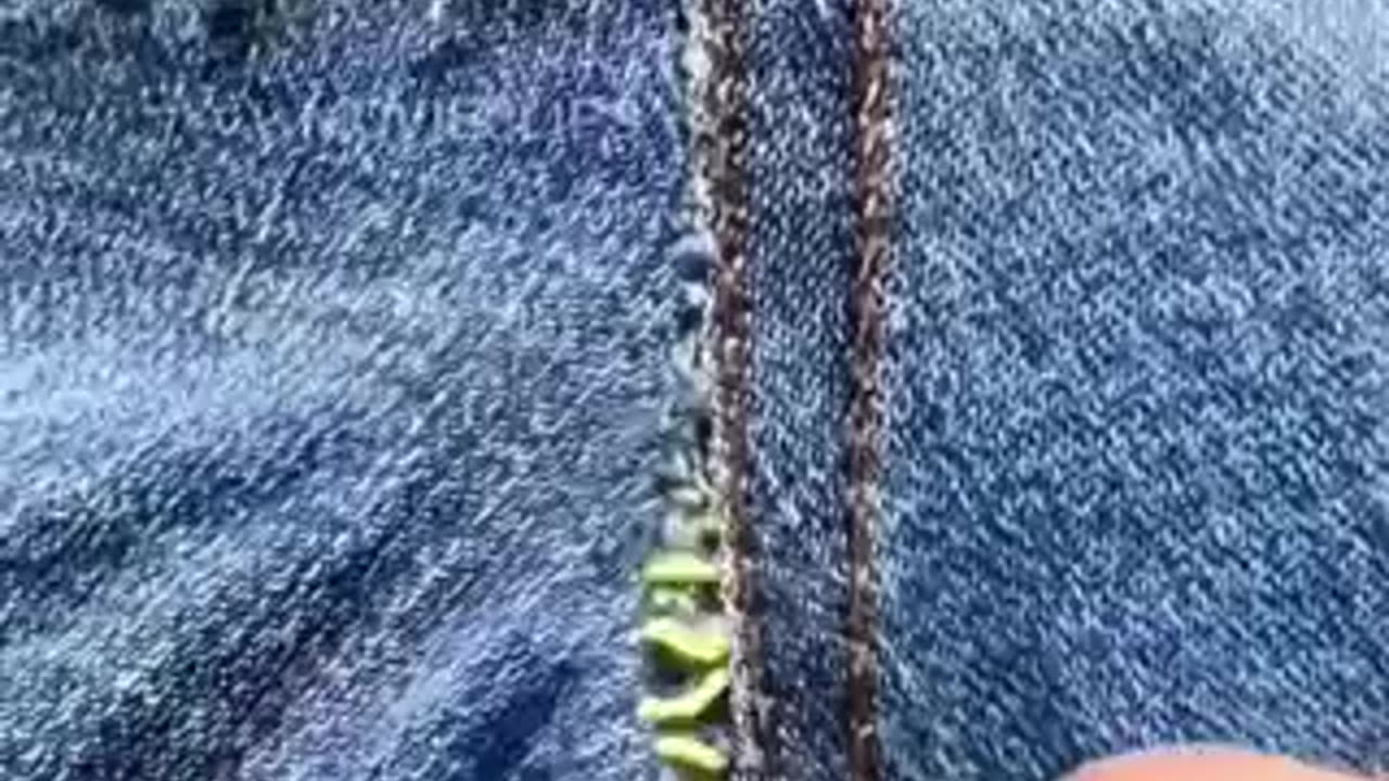 How to fix clothes with invisible stitching!