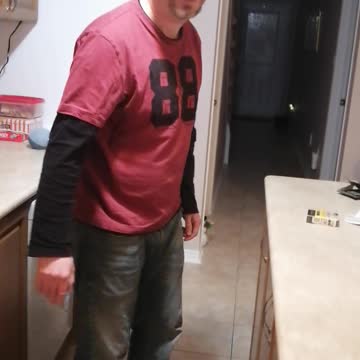 Showing off my karate skills