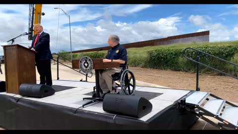 6/30/21 Pres Donald J. Trump touring the unfinished border wall