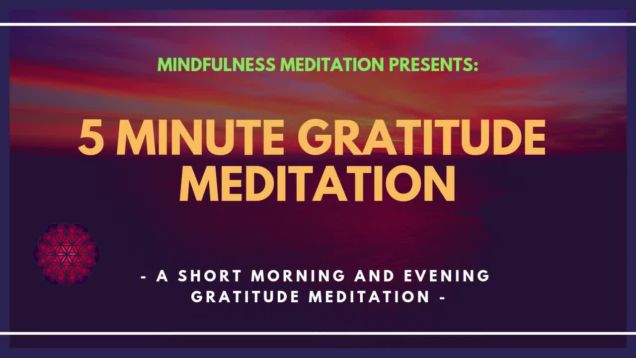 5 MINUTE MEDITATION for PROPERITY & GRATITUDE