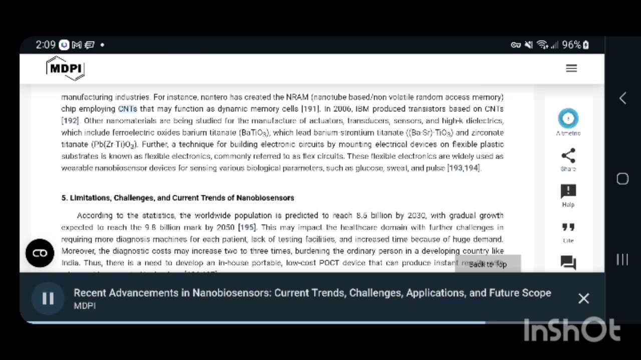 What Are the Different Types Of Biosensors, Their Current Uses And Future Trends? - 5/6G "And Beyond" THZ BIOSENSING SDG DIGITAL IMT-2030 6G (BAN)mRnA-LNPnano|MC|IoBnT