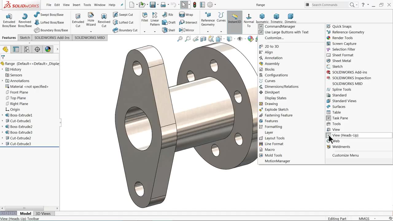 SolidWorks Tutorial Section View