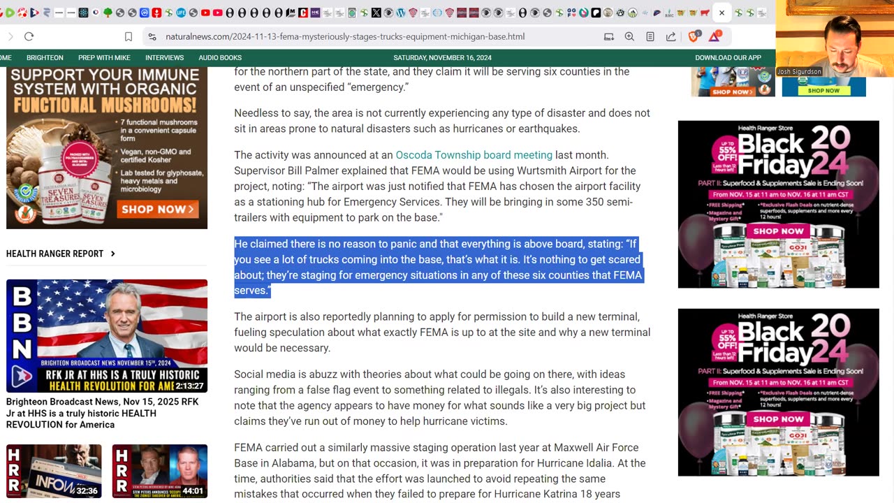 💥💥 WTF IS FEMA PLANNING? - Mysteriously Building Facility & Staging 350 Semi Trucks Of "Equipment"