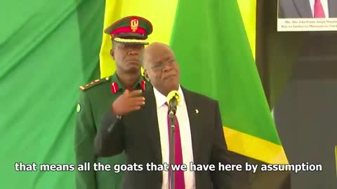 Tanzanian President about unreliable COVID testing method