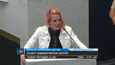 Red headed mom tells school board off