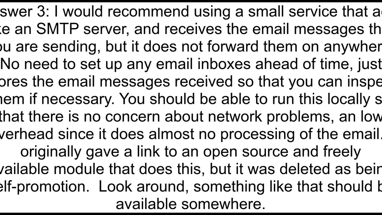 How can I test an emailsending script that will send out to over 1000 users