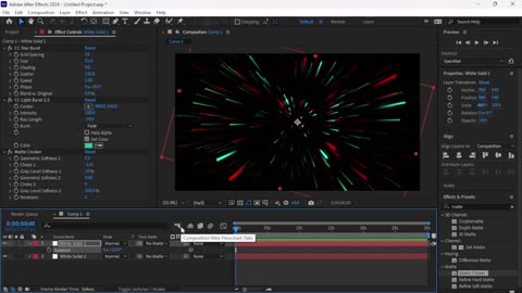 Creating Zoom Line Effects in Adobe After Effects