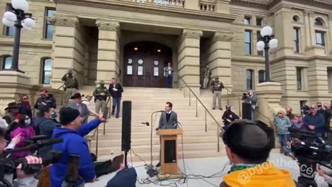 Protests at Wyoming Capitol against Republican Liz Cheney for impeachment vote