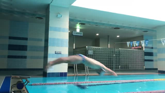 a diving man