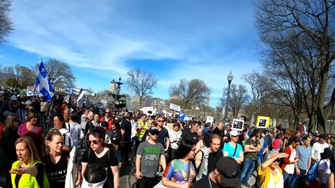 Première manif mai 2020 Québec