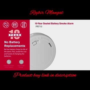 First Alert PR710 10-Year Sealed Battery Smoke Alarm