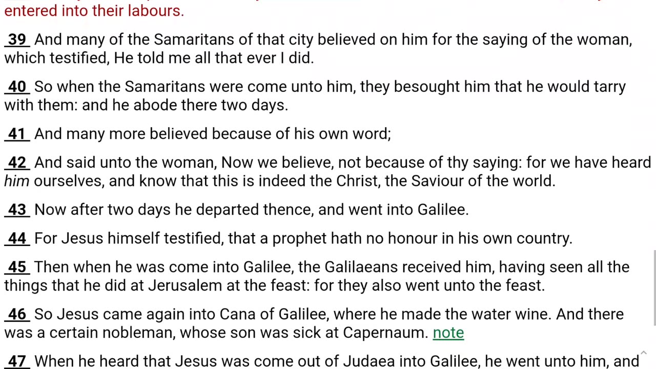 Gospel of John ch 4