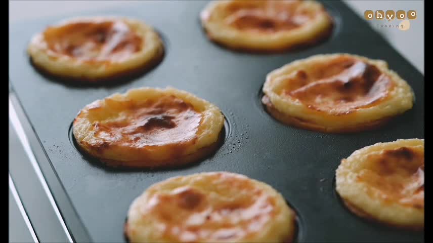 French pudding egg tarts thick and crispy super delicious recipe pt11