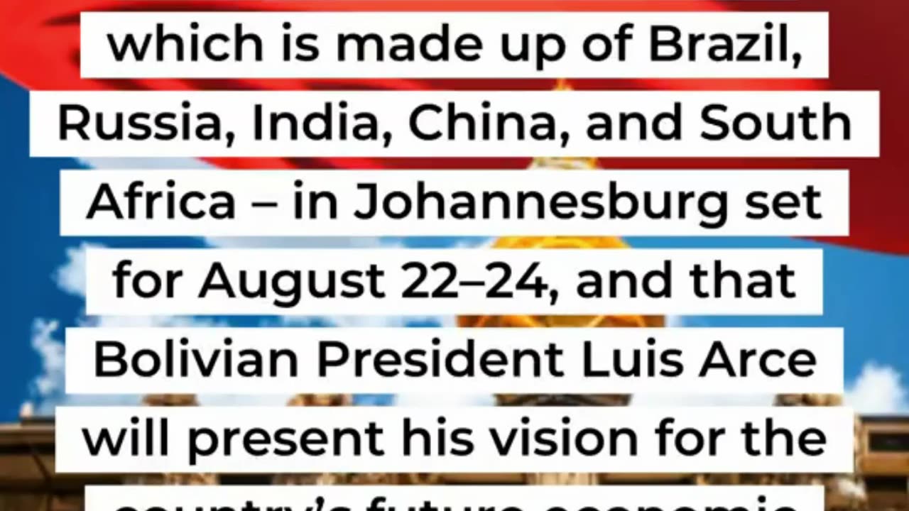 Bolivia's Bold Move: Joining BRICS for Sustainable Development