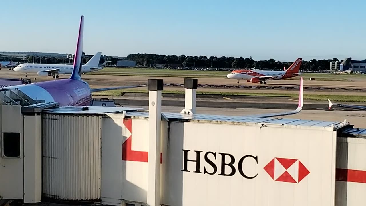 A view of Gatwick runway