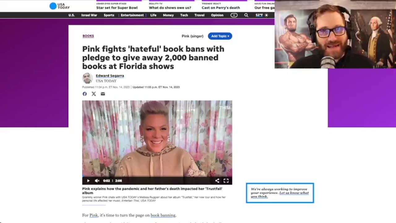 WASHED UP SINGER 'PINK" TRIES TO PUSH PEDO MATERIALS TO CONCERT GOERS