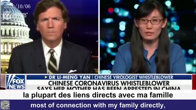 Covid 19 : Dr. Li-Meng Yan sur Fox News le 06/10/2020