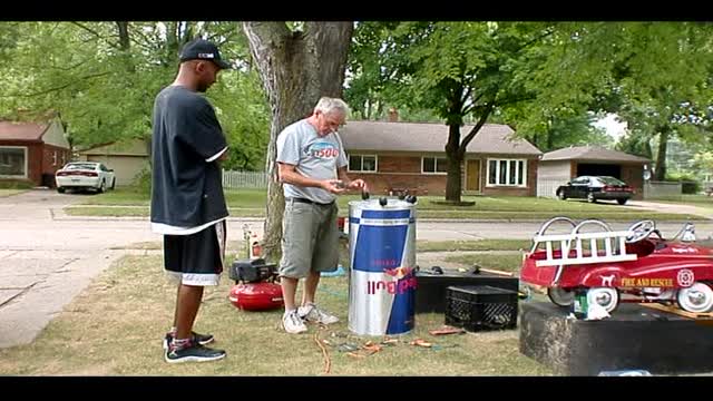 Trashed beer can saved from garbage man!