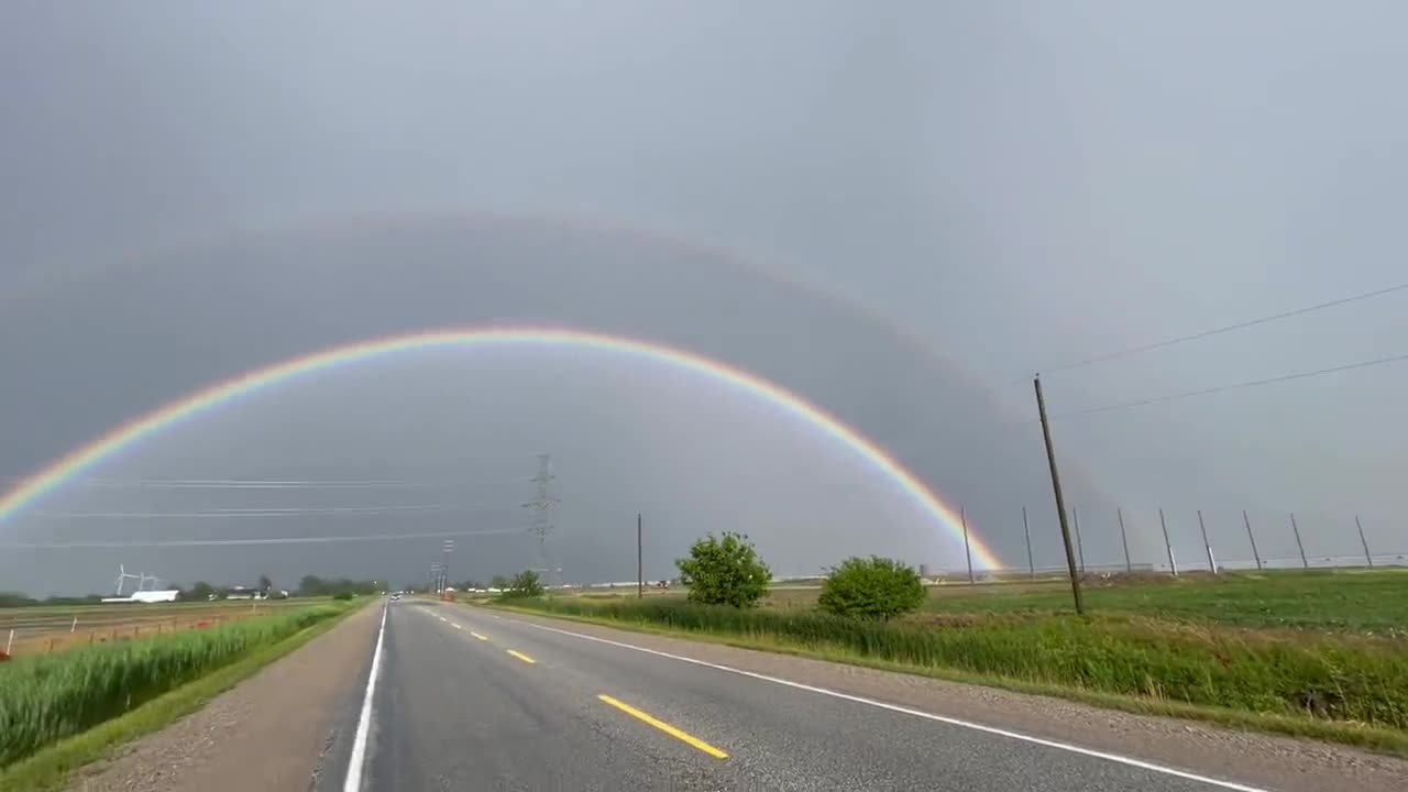 Perfect rainbow captured on camera