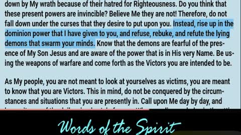 Words of the Spirit. July 13 2022