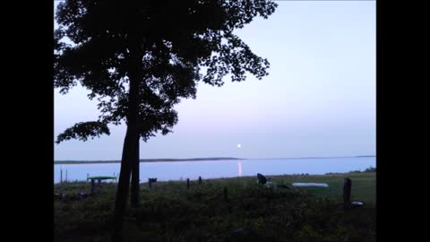 Moon Over Lake Michigan