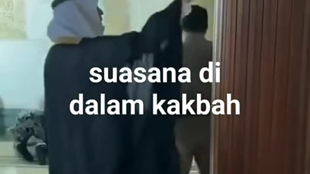The atmosphere inside the Kaaba