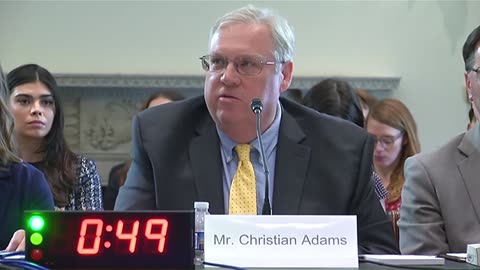 J. Christian Adams testifies that aliens getting sucked into the voter registration process